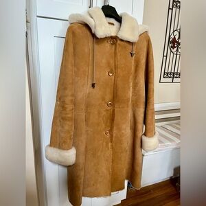 Genuine shearling coat